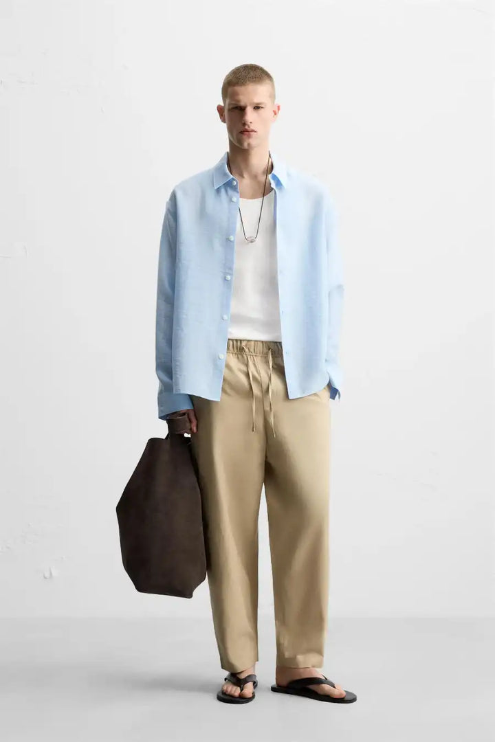 Relaxed Fit Cotton/linen Trousers