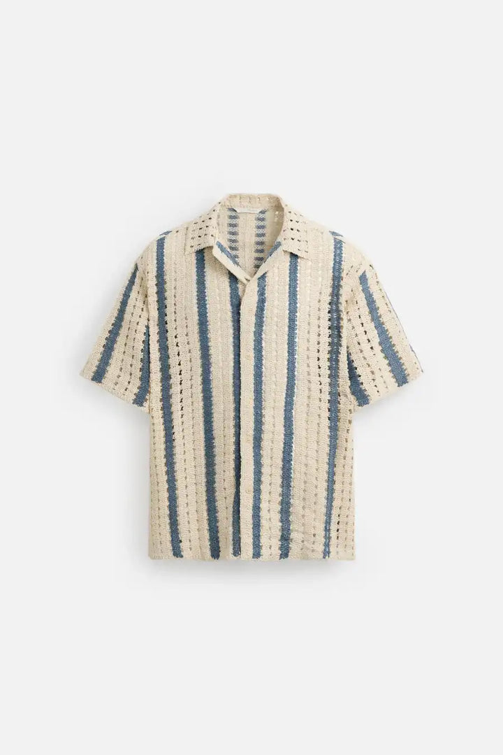 Textured Crochet Shirt