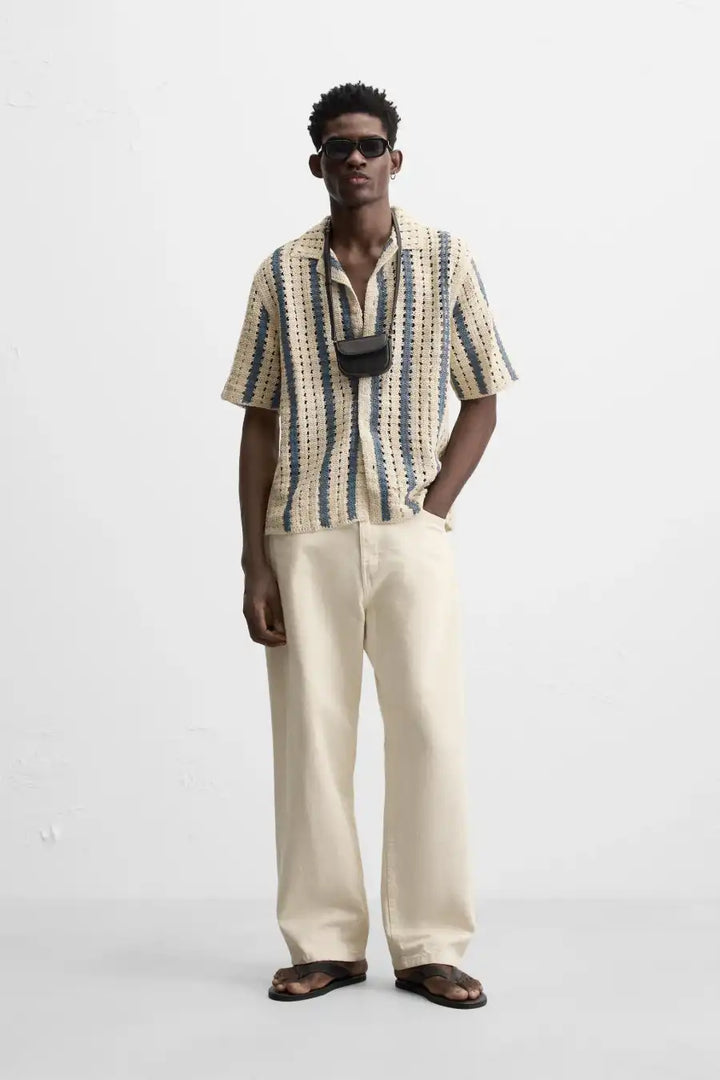 Textured Crochet Shirt